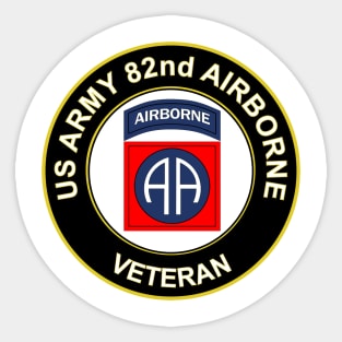 82nd airborne veteran shirts Sticker